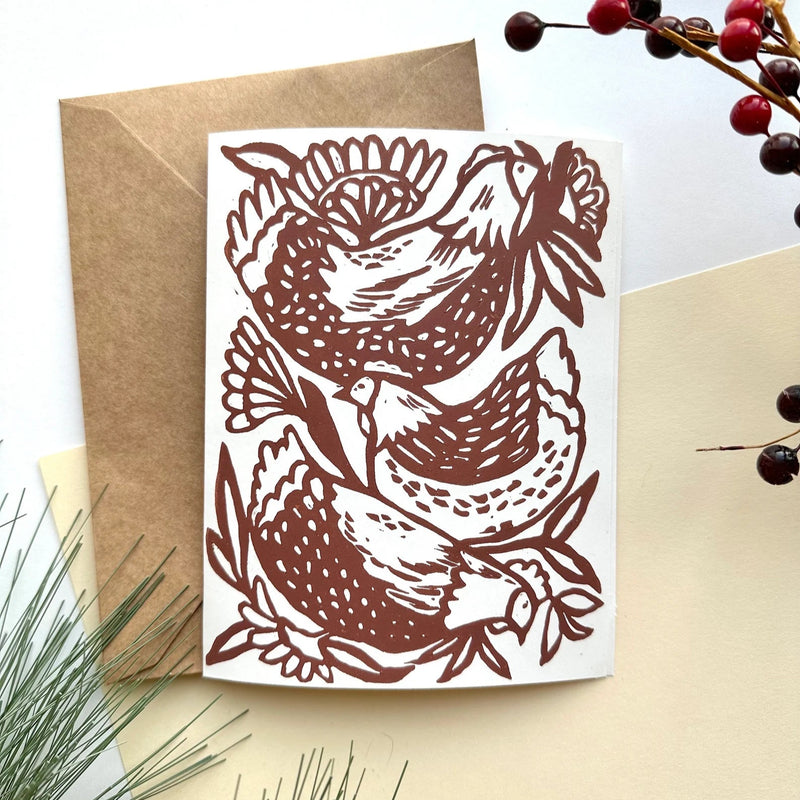 KDC Studio- Chickens Card