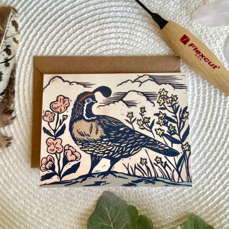 KDC Studio- Quail Card
