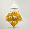 Bandana baby bibs in deer fabric