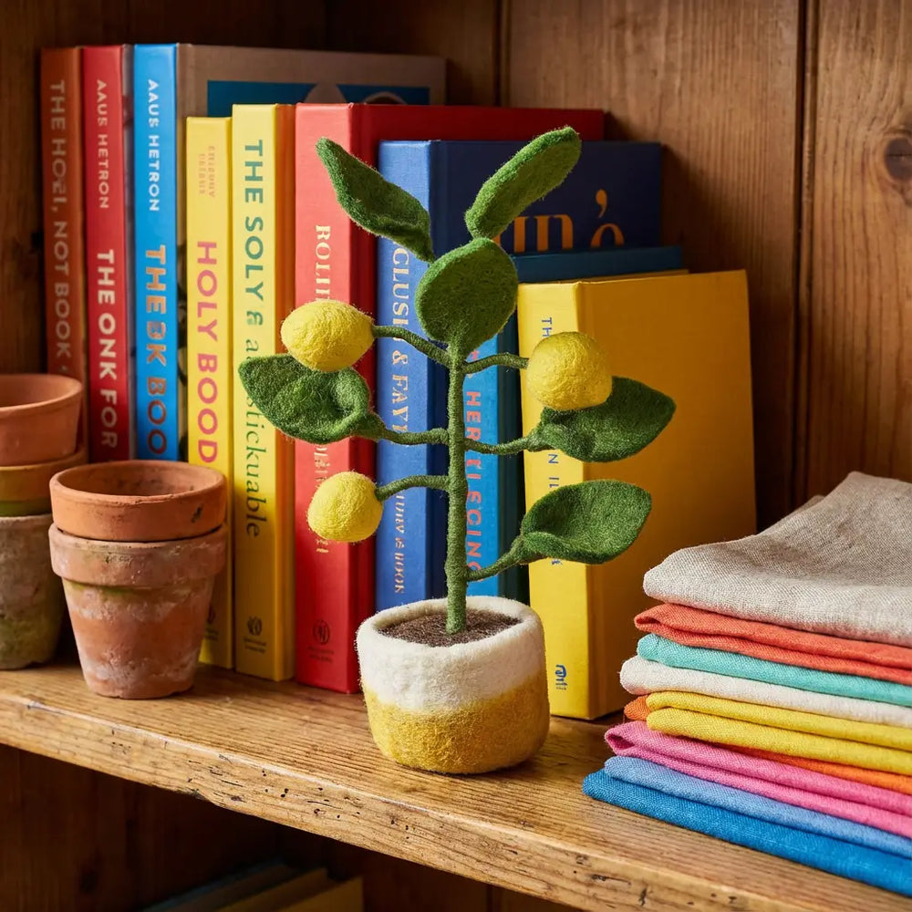Felt So Good – Felt Lemon Tree Plant – Kei & Molly Textiles, LLC