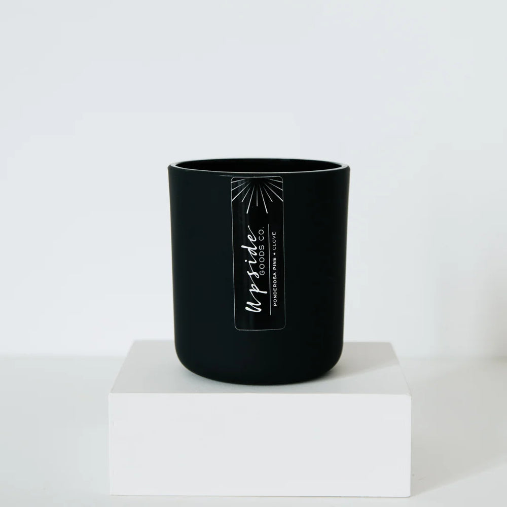 Ponderosa Pine + Clove Black Glass