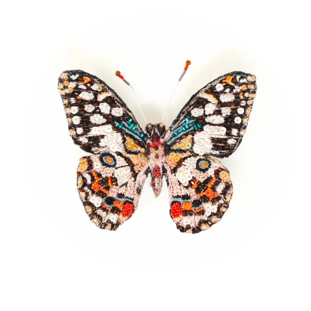 Lime Swallowtail Butterfly Brooch