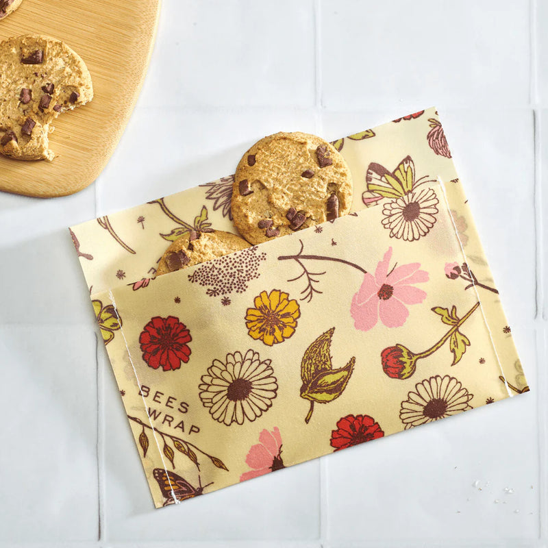 Bee's Wrap: Snack & Sandwich Bags Meadow Magic