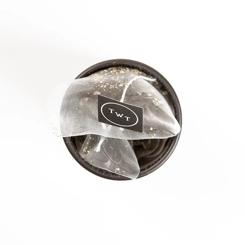 Top view of tea bags