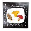Wooden Mushroom Pins - Set of 3