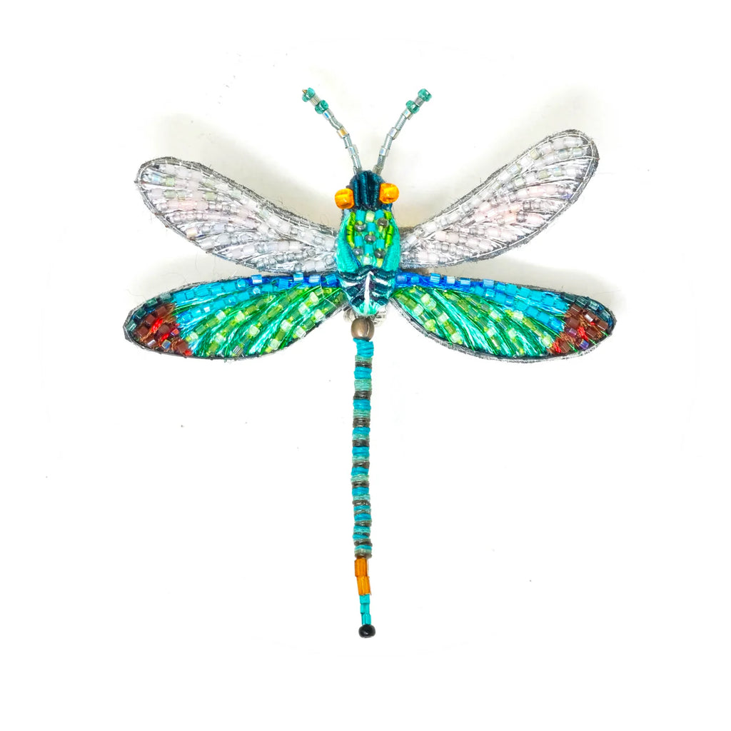 Chinese Greenwing Dragonfly Brooch