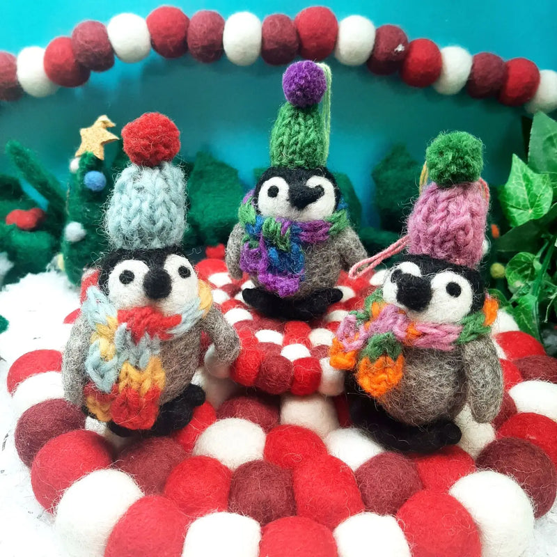 Felt Frosty Penguin Ornament