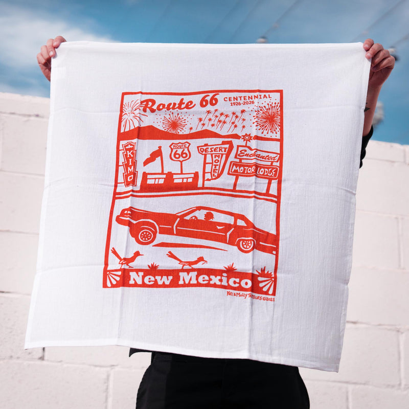 Kei & Molly Textiles Towel in Burnt Orange, Front View