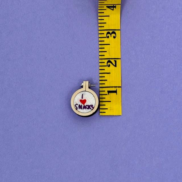 Tiniest Embroidery Hoop Pin