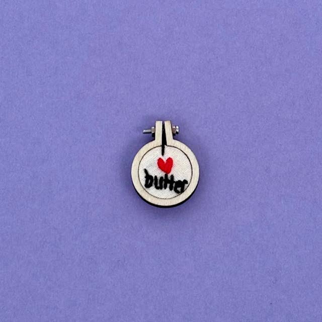 Tiniest Embroidery Hoop Pin