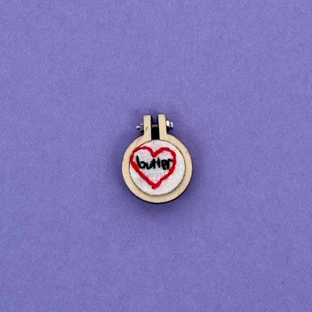 Tiniest Embroidery Hoop Pin