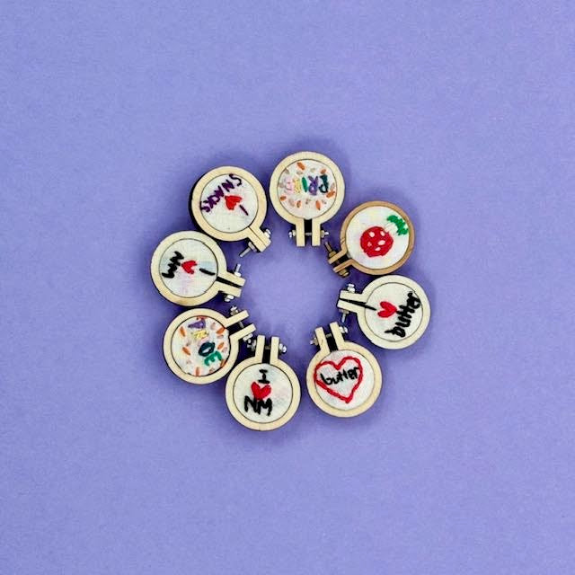 Tiniest Embroidery Hoop Pin