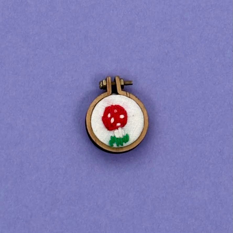 Tiniest Embroidery Hoop Pin