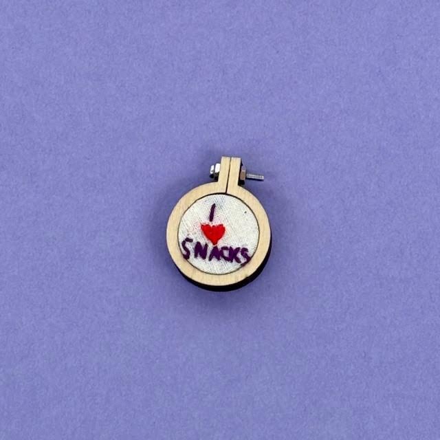 Tiniest Embroidery Hoop Pin