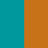 Scattered Light Stitchery- Teal and Orange Pyramid Pin Cushion