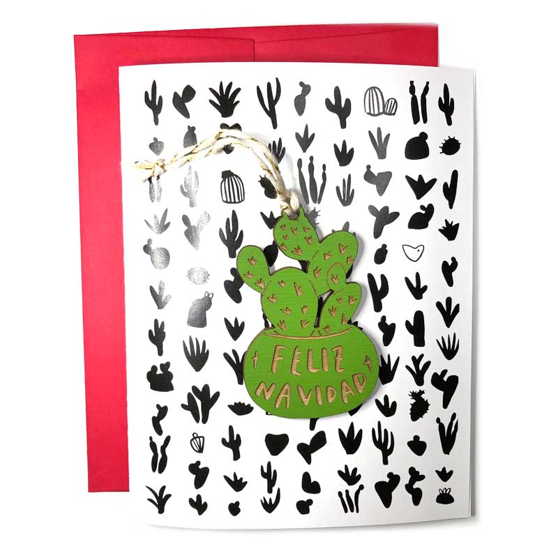 Snow Made- Feliz Navidad Ornament Card