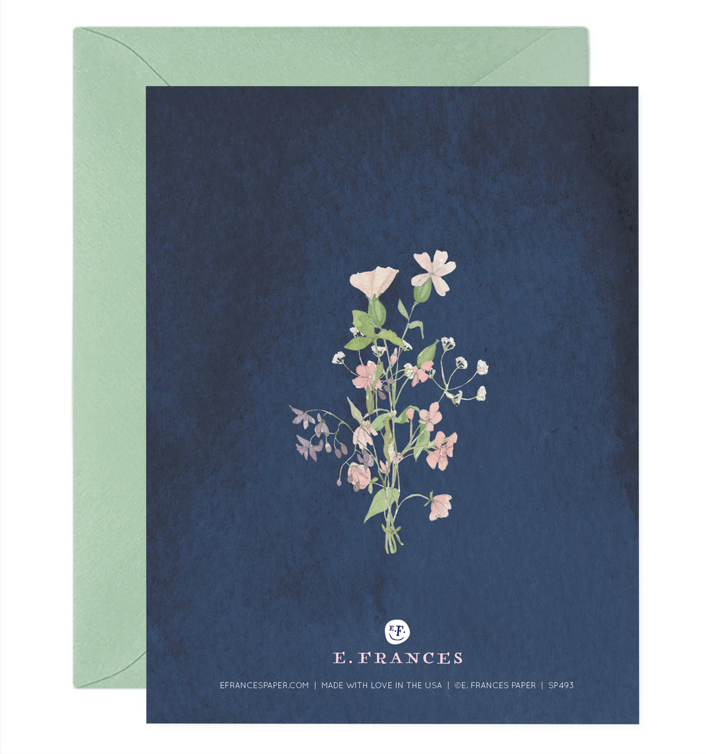 E. Frances Mother's Day Wildflowers Card Back