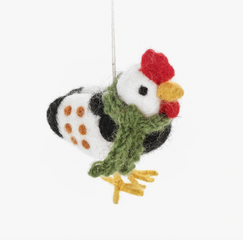 Felt So Good Felt Chicken Ornament