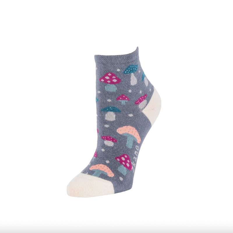 Merry Mushroom Ankle Socks Mercury