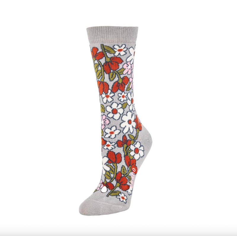 Zkano Wildflowers Crew Socks Heather