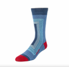 ZKANO Vanishing Point Crew Socks Indigo