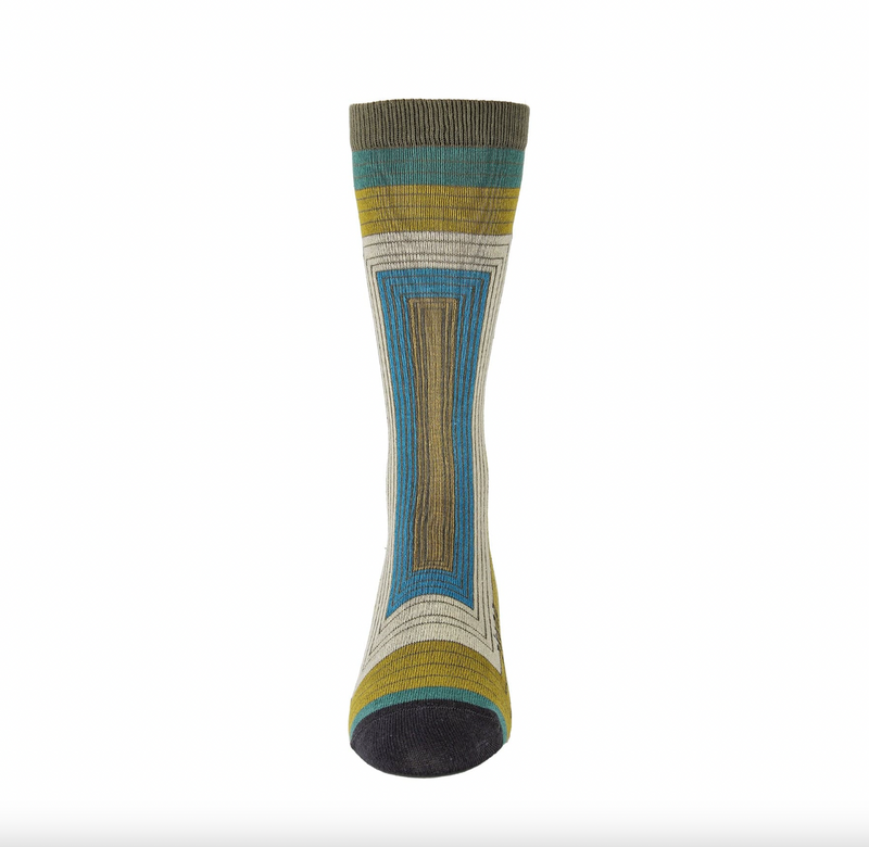 ZKANO Vanishing Point Crew Socks Spruce