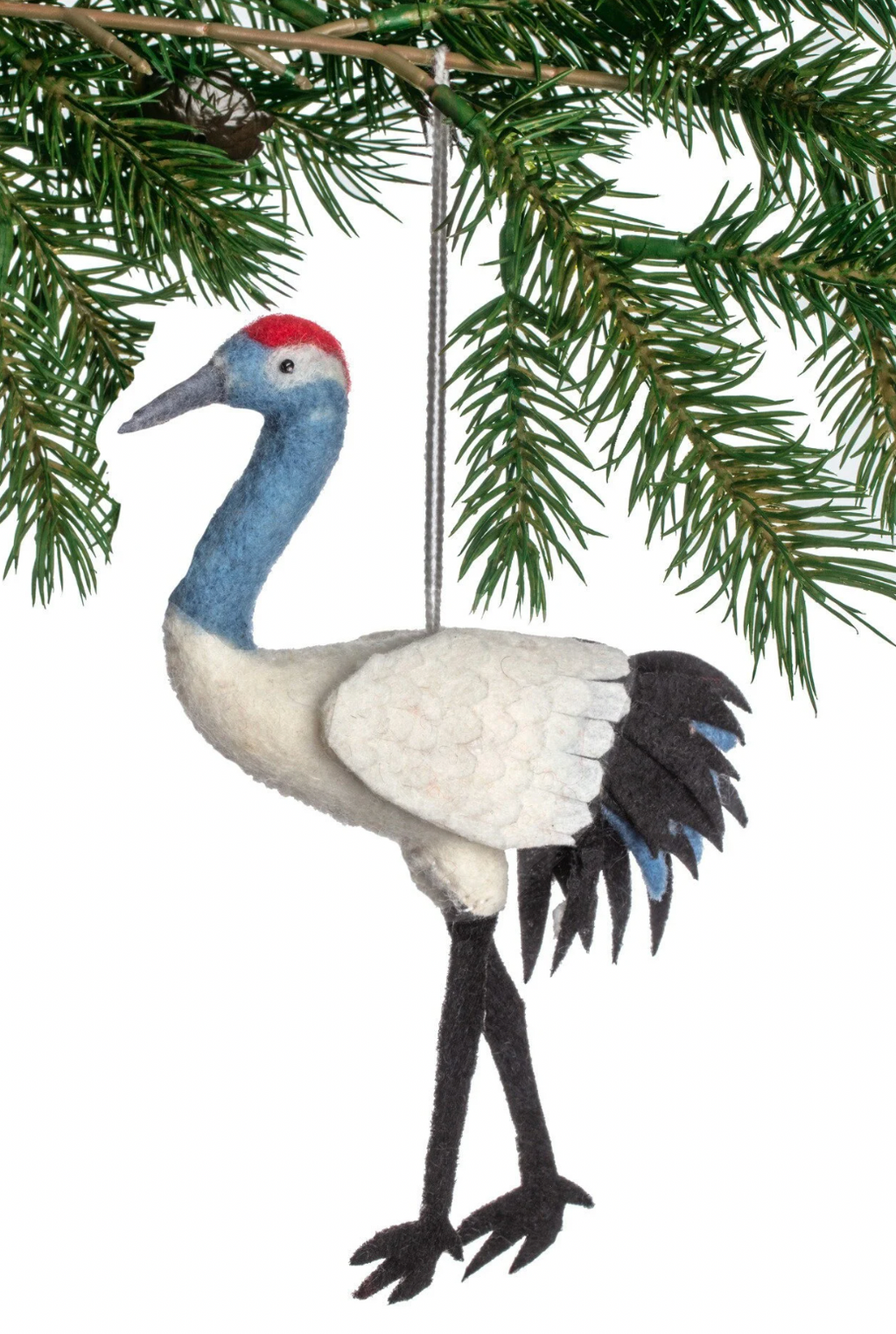 Crane Felt Ornament