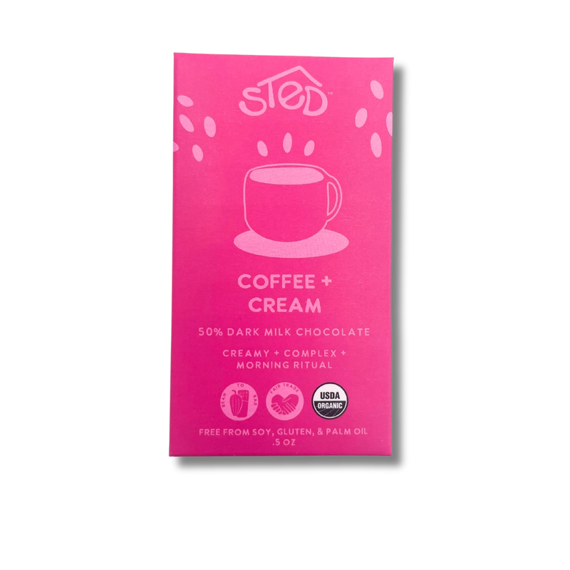 Sted Foods- Coffee + Cream Mini Chocolate Bar