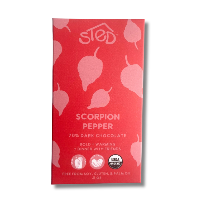 Sted Foods- Scorpion Pepper, front