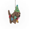 Felt Birthday Dog Ornament