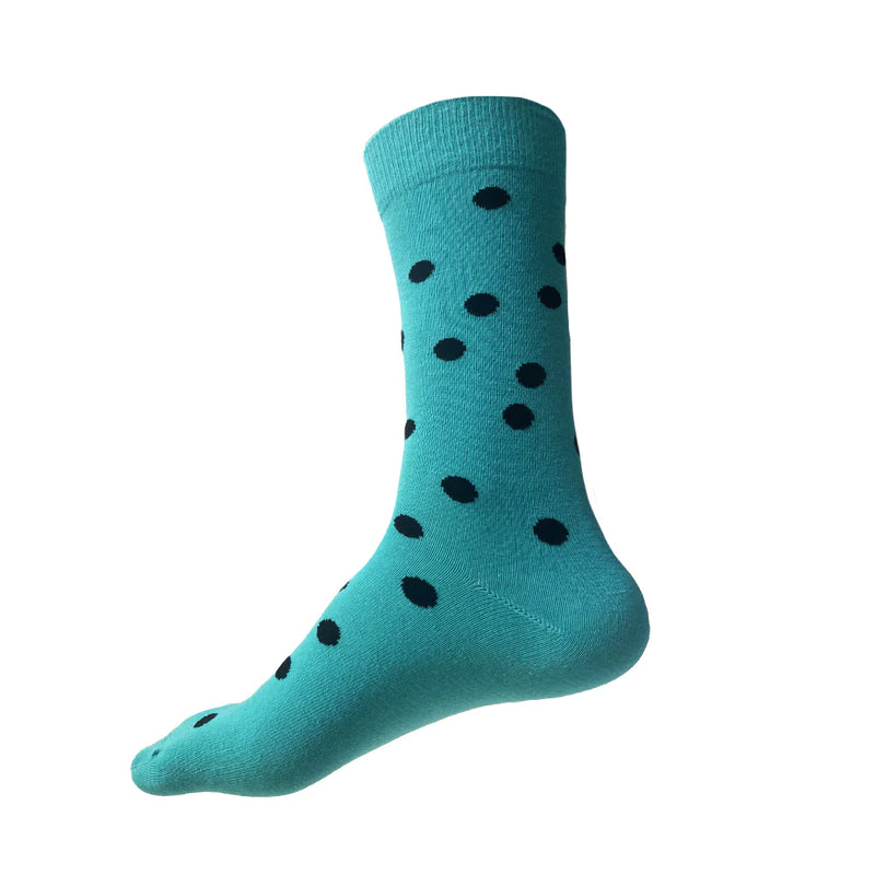 This Night Bubble Sock- Turquoise, side view 