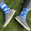 Model wearing This Night Socks Clouds Socks M/L 