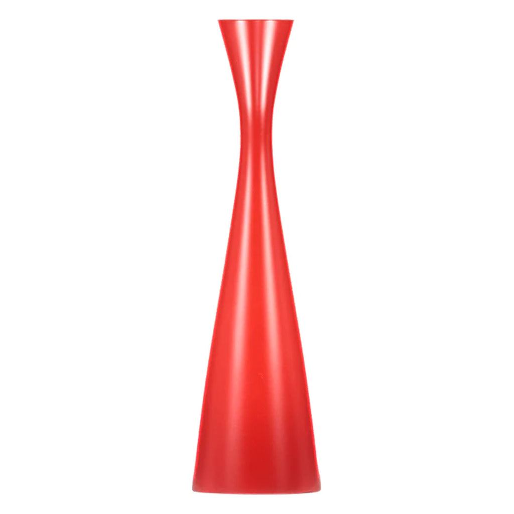 Candleholder Wooden - Bright Red