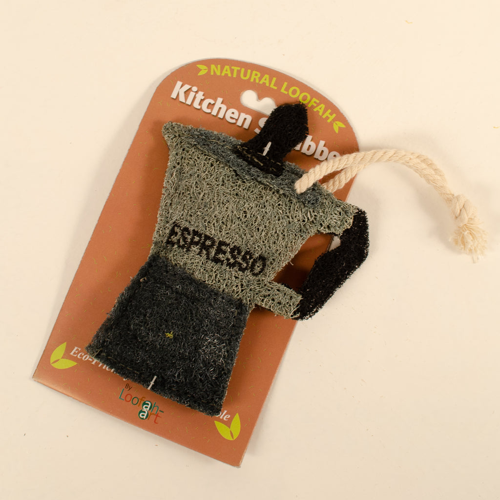 Natural Loofah: Kitchen Scrubbers Espresso