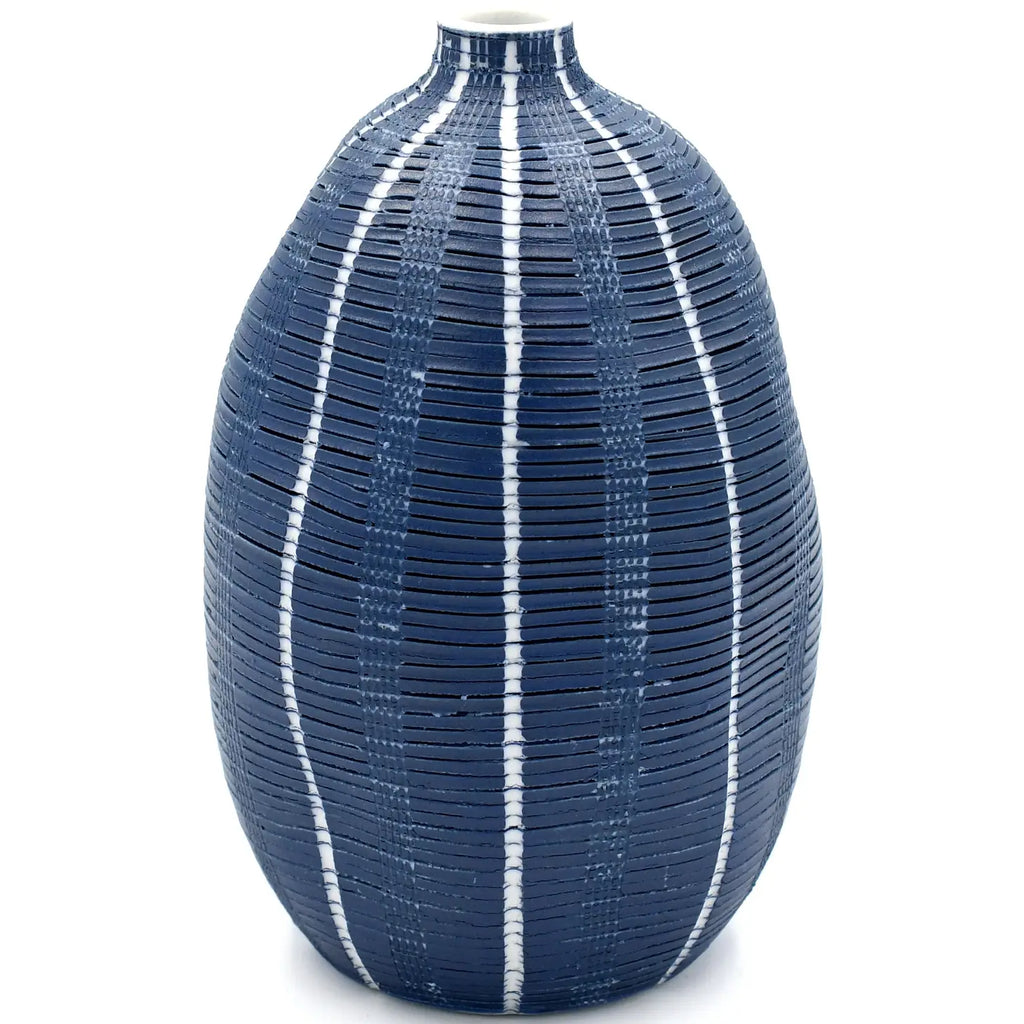 GUGU Indigo Porcelain Bud Vase
