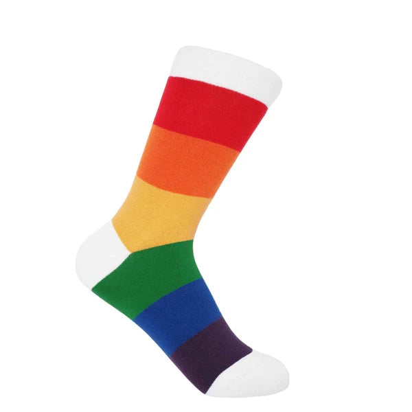 Rainbow Stripe Women's Organic Luxury Socks
