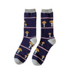 Tabbisocks Mushrooms Socks - Unisex Purple