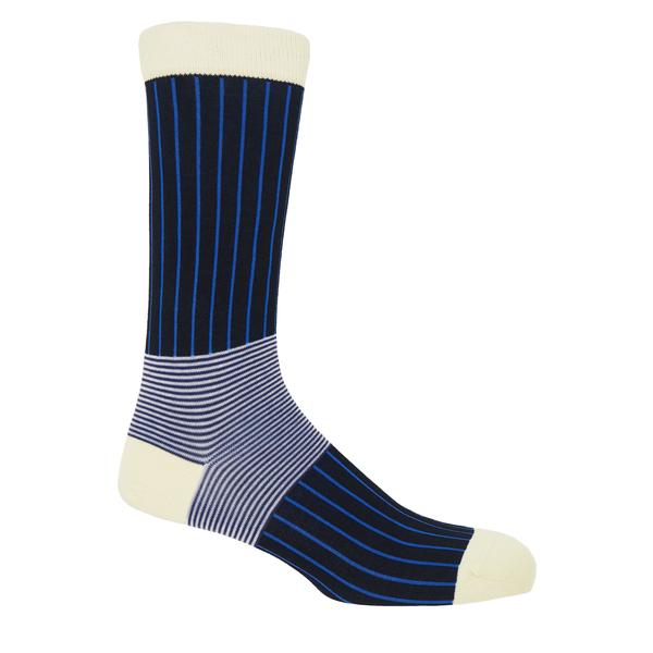 Oxford Stripe Men's Organic Luxury Socks