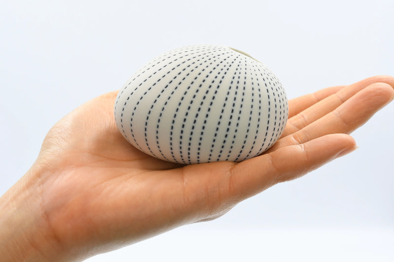 PEBBLE Blue Line Mini Porcelain Bud Vase