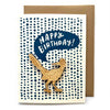 "Happy Birthday" Roadrunner Card + Magnet, Front of Card