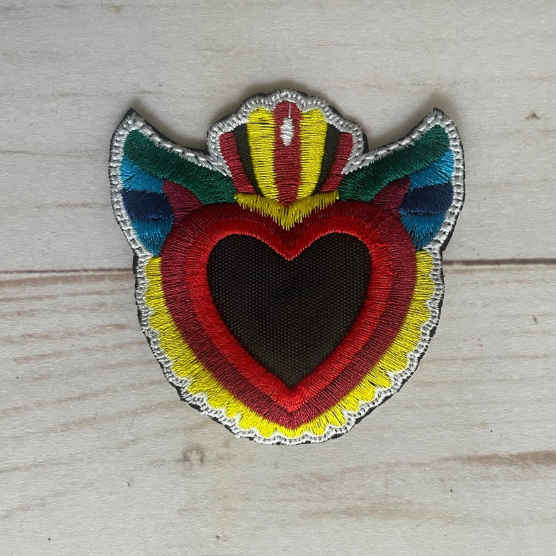 Viva Greetings Sacred Heart Embroidered Patch