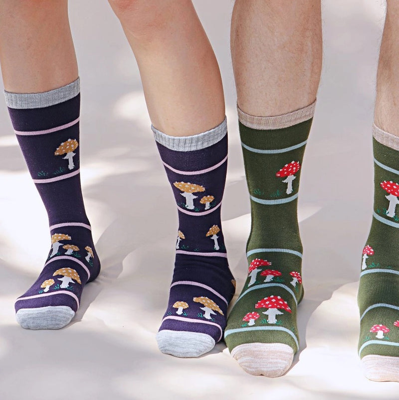 Tabbysocks Mushrooms Socks - Unisex