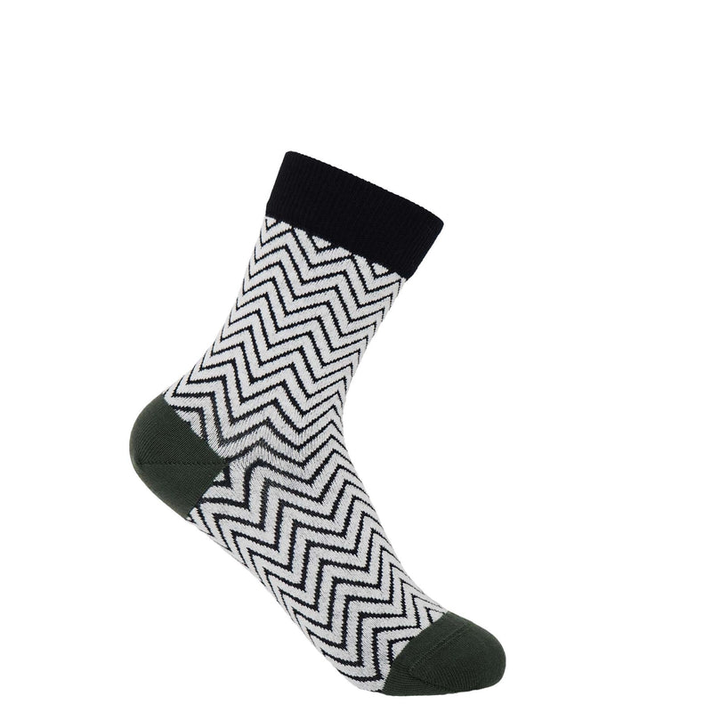 Zigzag Women's Luxury Crew Socks