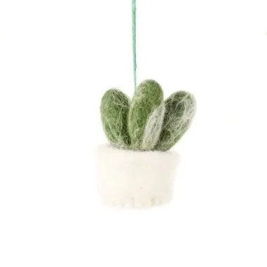 Handmade Felt Hanging Mini Plants