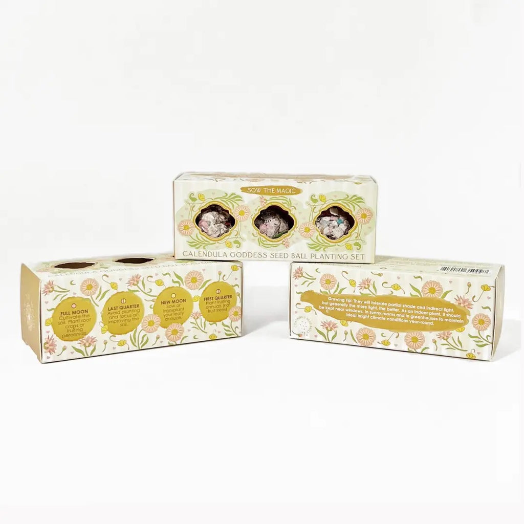 Calendula Goddess Mini Seed Ball Gift Box Set