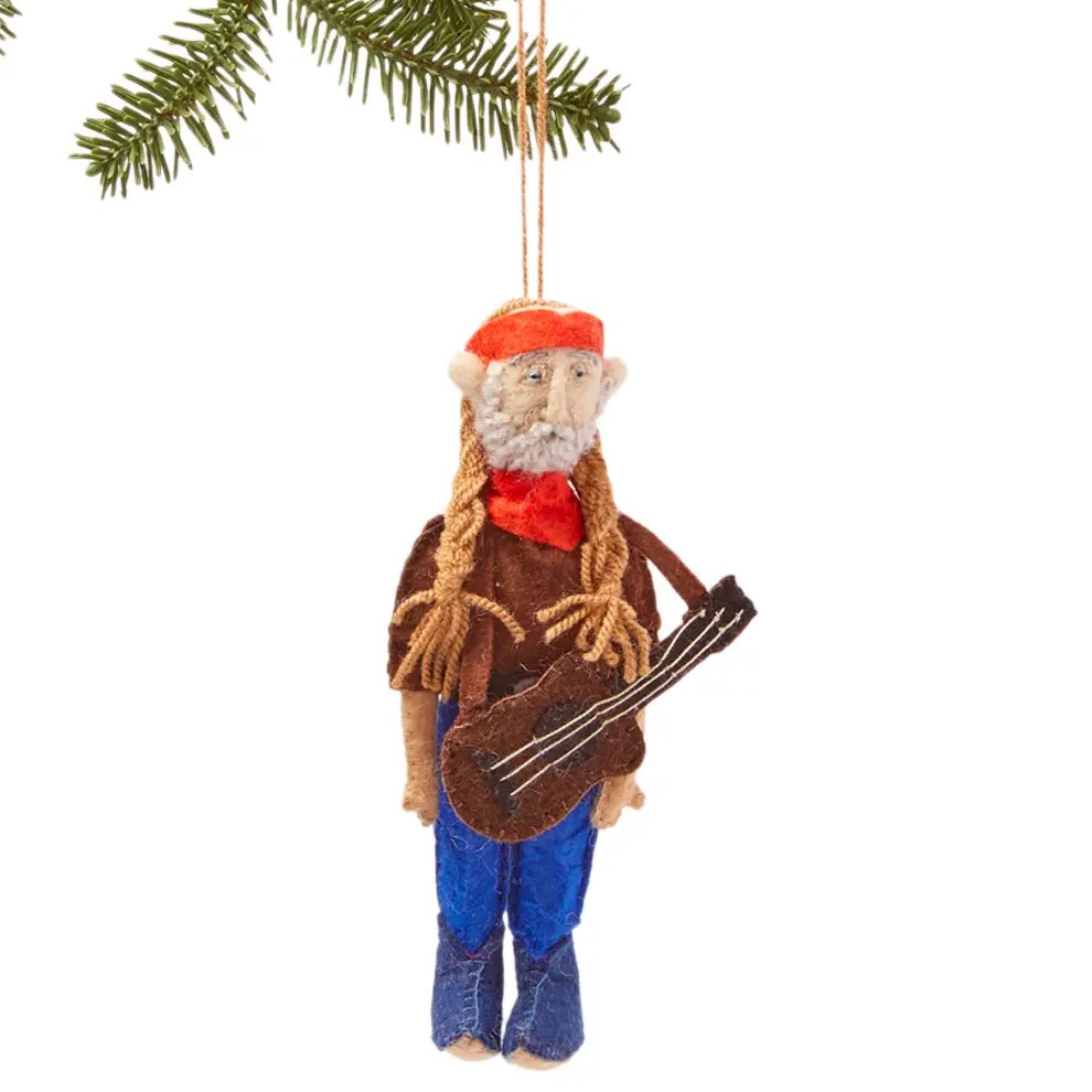 Felt Figurine: Willie Nelson