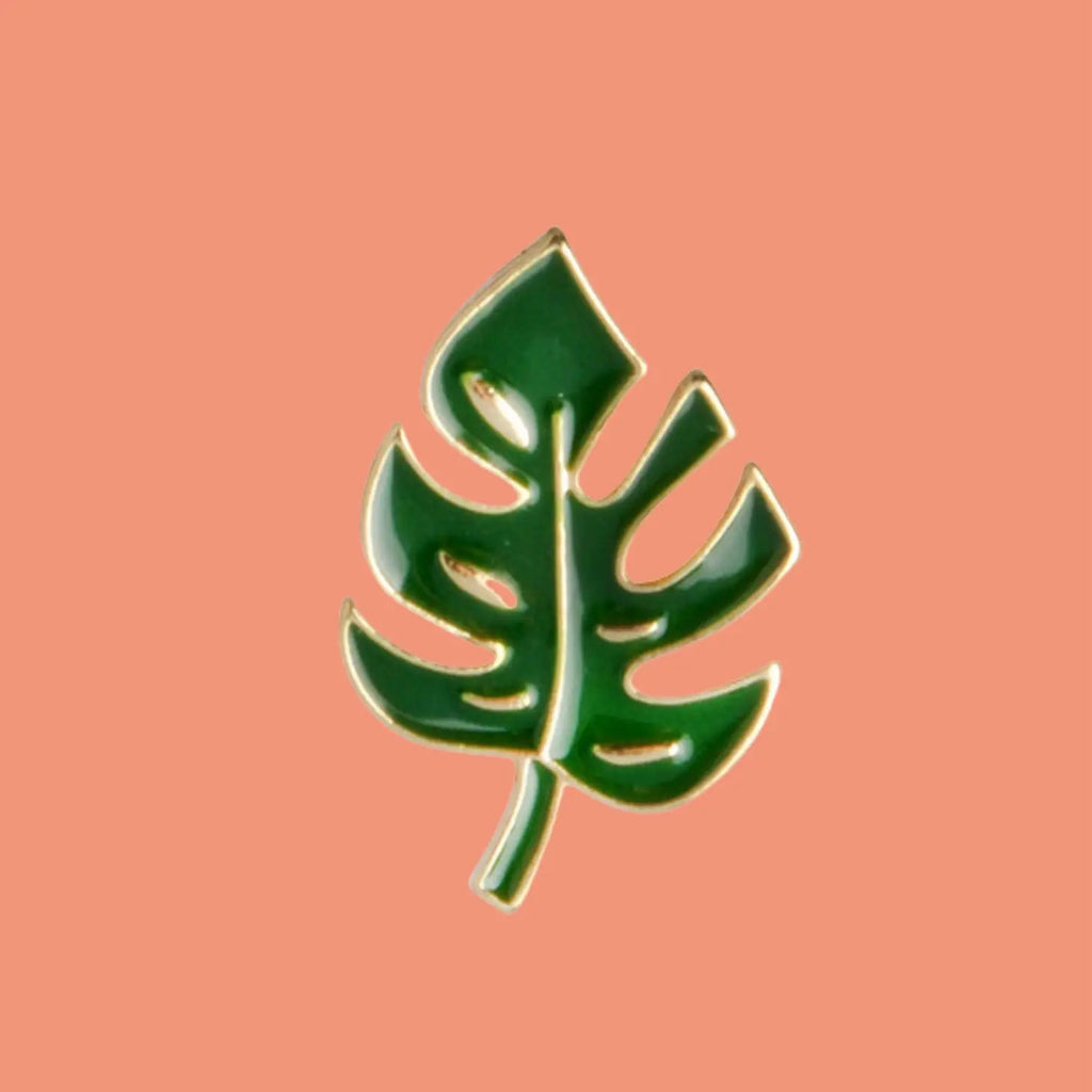 Montsera Leaf Enamel Pin