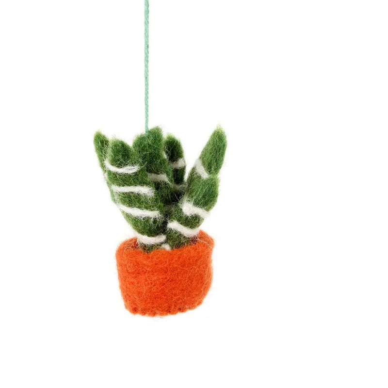 Handmade Felt Hanging Mini Plants