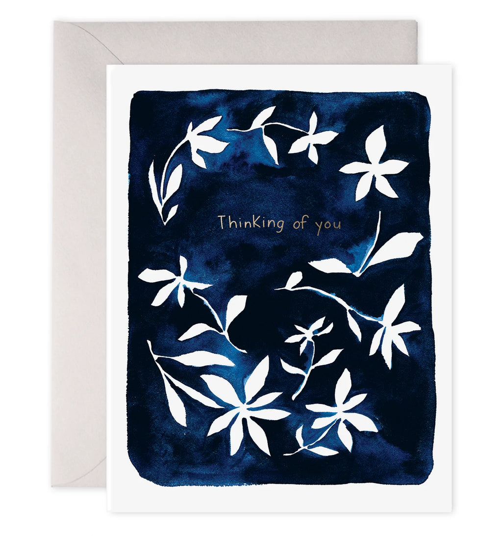 E. Frances Paper Indigo Flowers Card.