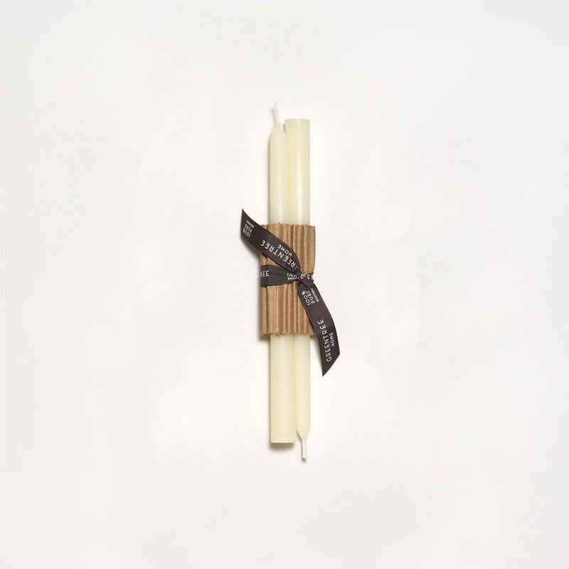 Greentree Home Candle Everyday Taper Candles- Cream